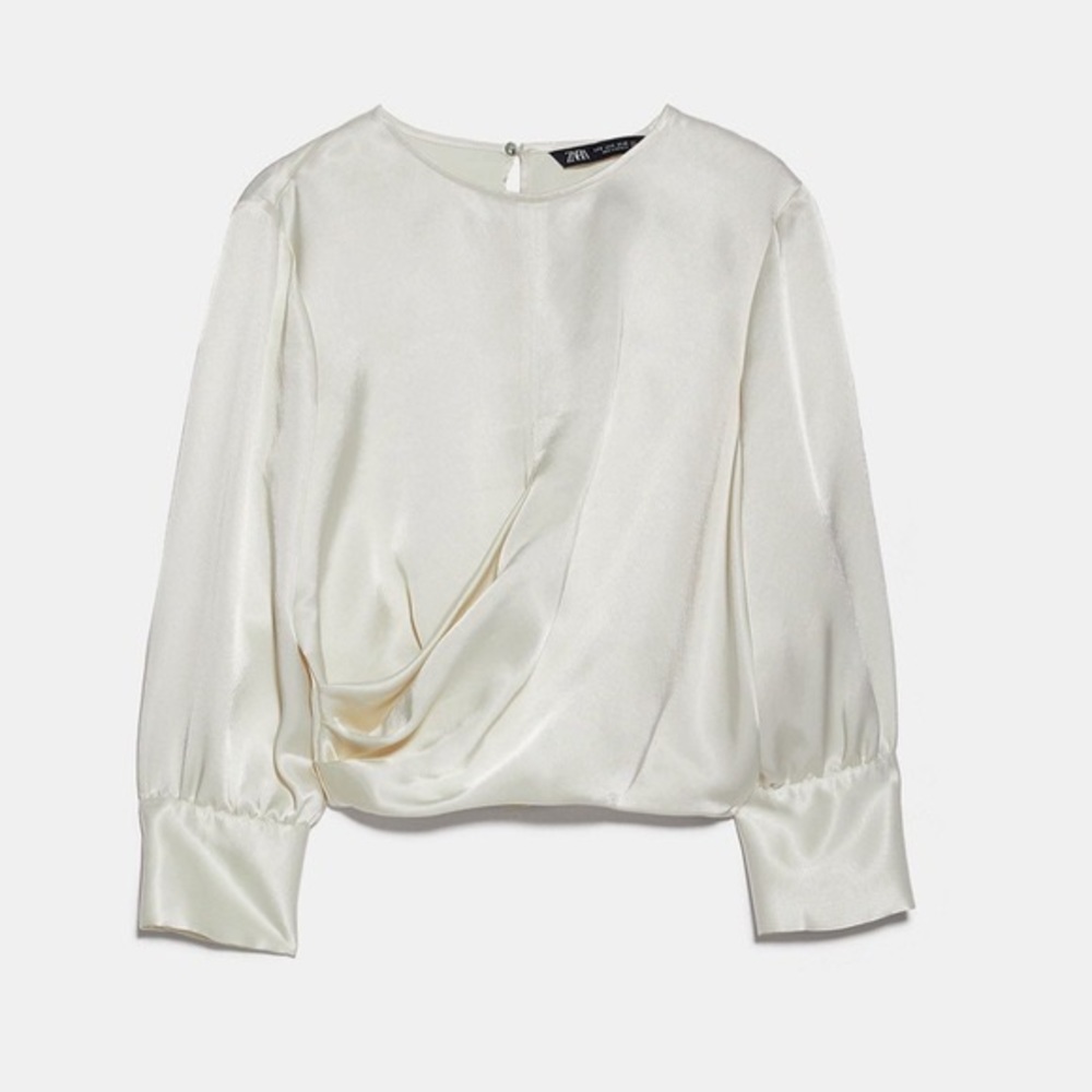 Zara satin blouse